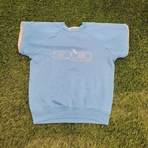 Vintage 80s Sequoia Cropped Sweatshirt Women Medium 18x22 USA